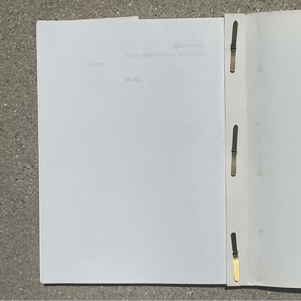 1987 Bill & Ted’s Excellent Adventure Movie Final Shooting Script & Continuity