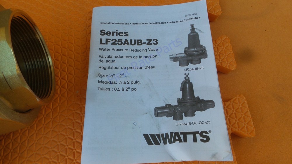 Watts 0009465 Water Pressure Reducing Valve LF25AUB-Z3 2 25-75 psi 2in Water NEW