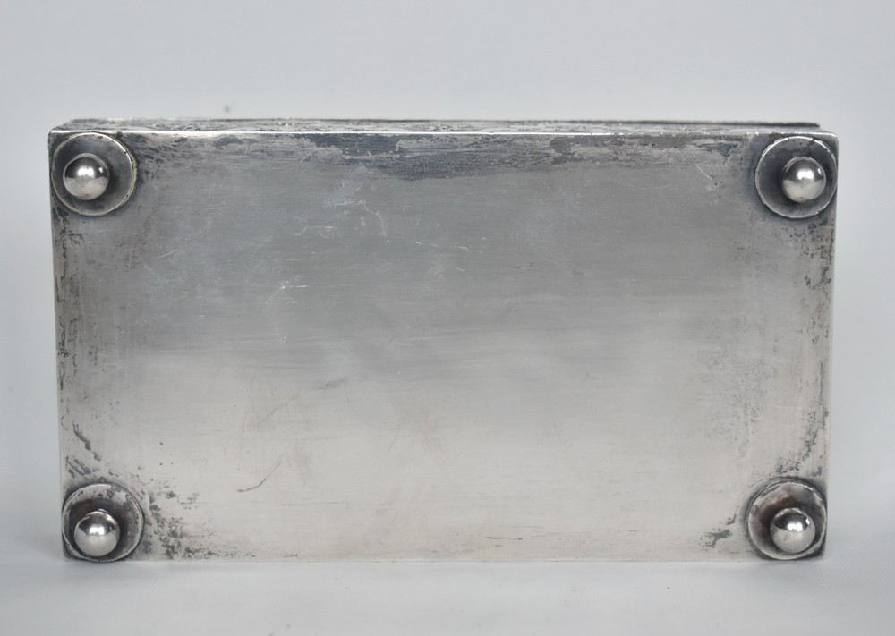 Antique Middle Eastern Persian Turkish Repousse Silver Jewelry Box Scrap