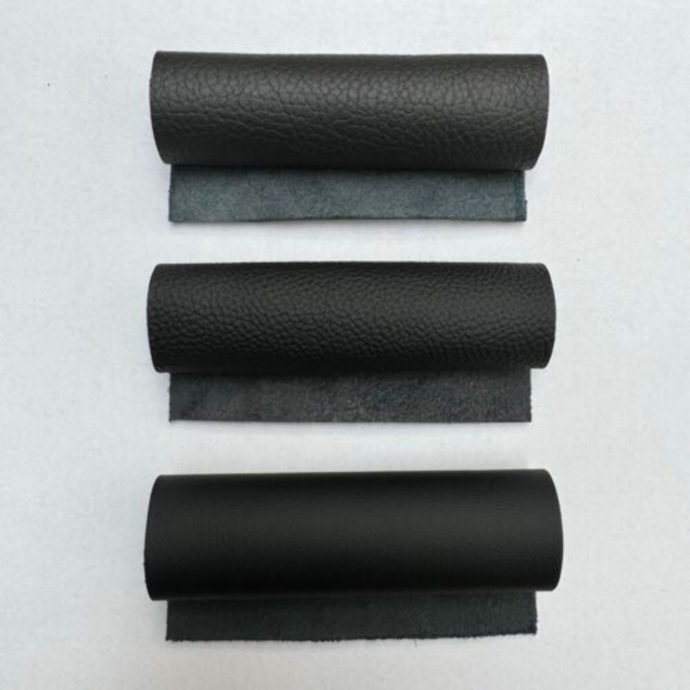 Leathergrain Organiser Set Car Leather & Perforated Black Pattern Real