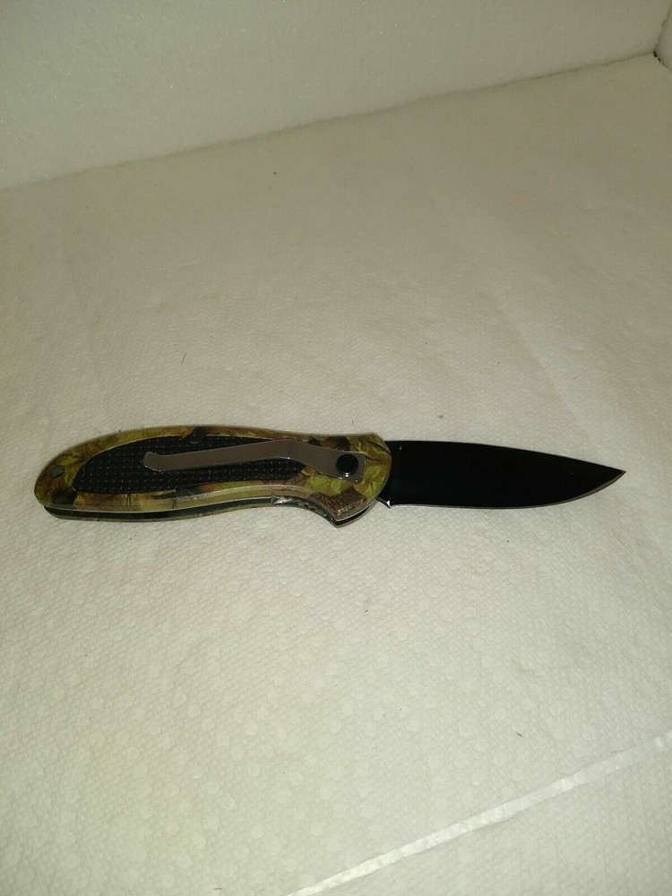 Camo Camping Folding Pocket Knife