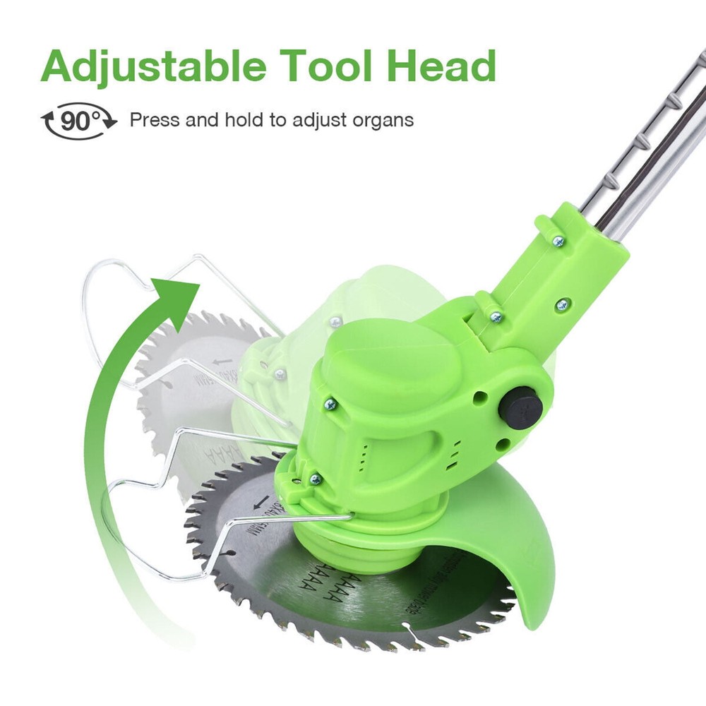 Cordless 600W Grass String Trimmer Lawn Edger Weed Eater Cutter + Battery