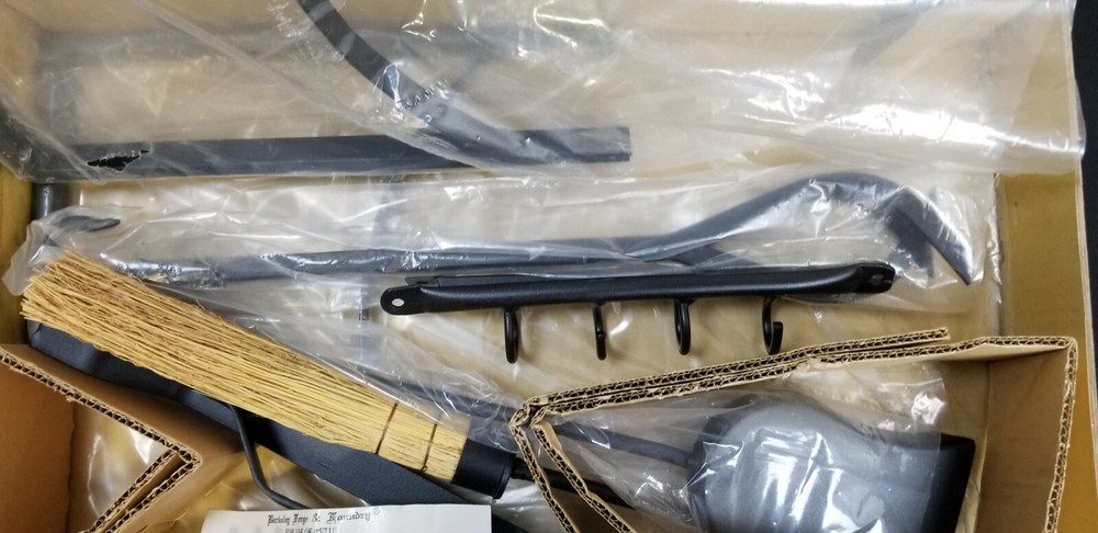 Home Trends Gild/Pewter FIREPLACE/HEARTH TOOL SET
