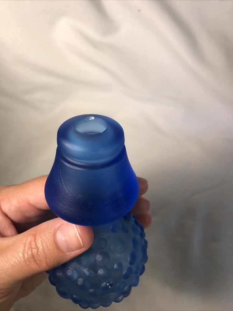 Large Blue Decanter 14" Tall
