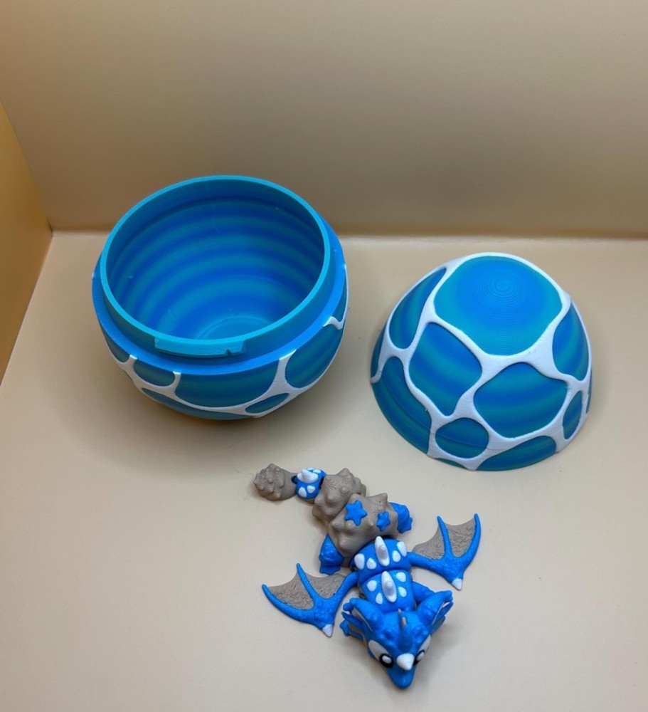 3D Printed Jiggle Pet Seashell Dragon