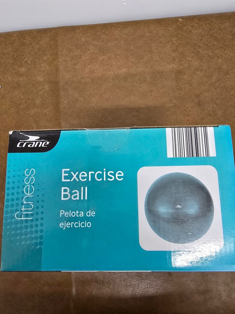 Crane 30" Exercise Ball With Foot Pump Green