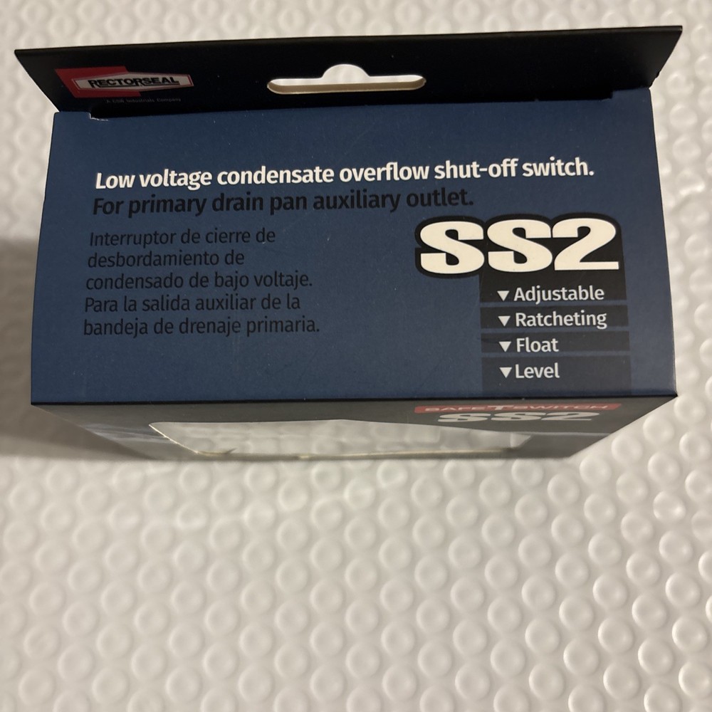 Rectorseal 97087 Low Voltage Condensate Overflow Shut Off Switch SS2
