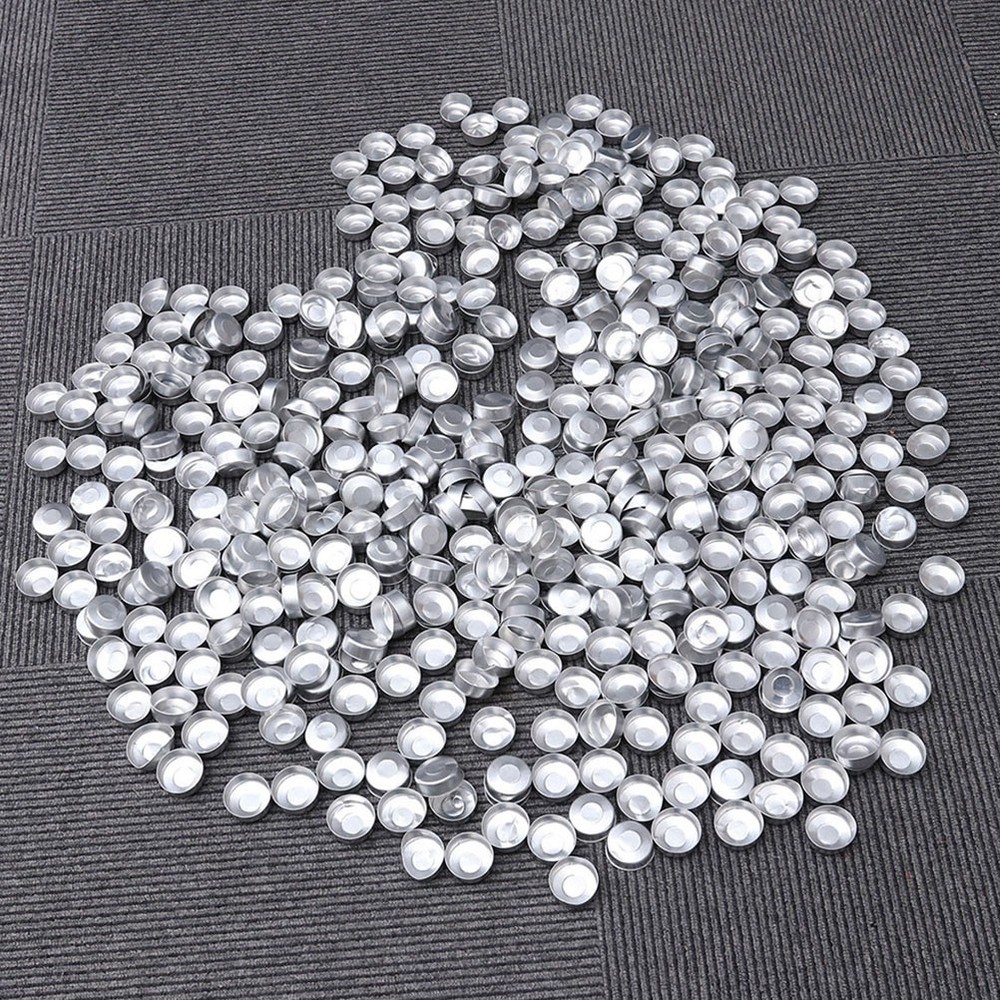300 Pieces Aluminum Candle Making Containers Tea Light Empty Case
