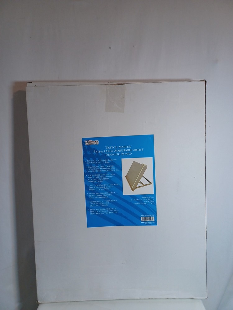 Extra Large Adjustable Wood Artist Drawing & Sketching Board