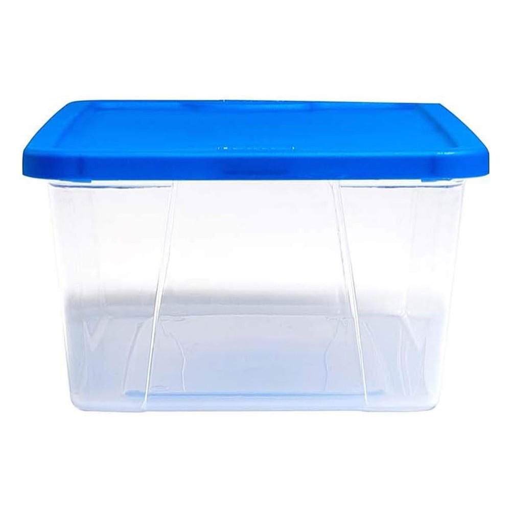 Homz Snaplock 6 Qt Stackable Plastic Storage Container w/Lid, Blue (20 Pack)