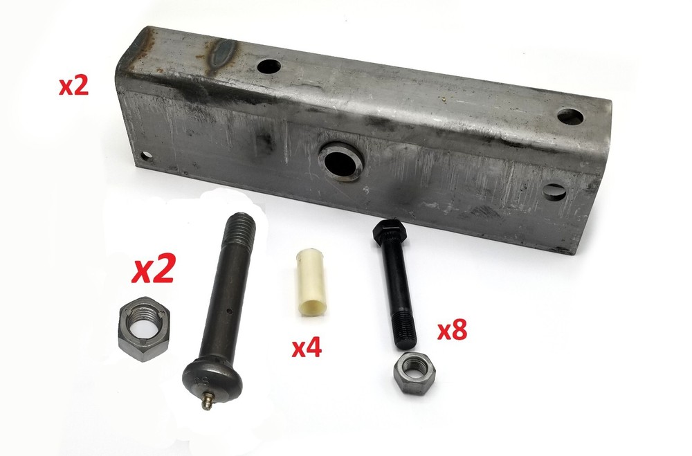 2 Equalizer for 2" Wide Slipper Spring 13" Long 7/8" Center Hole W/Nuts & Bolts