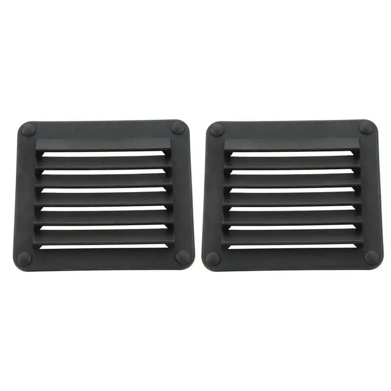 2pcs Air Vent Ventilation Opening Side Exhaust Port Rectangular Ventilation Open