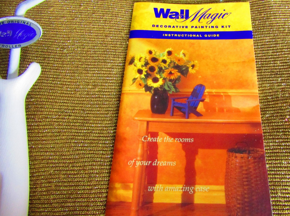 Wall Magic Decorative Painting Kit Rollers Tray , with VHS, NOS ,See description