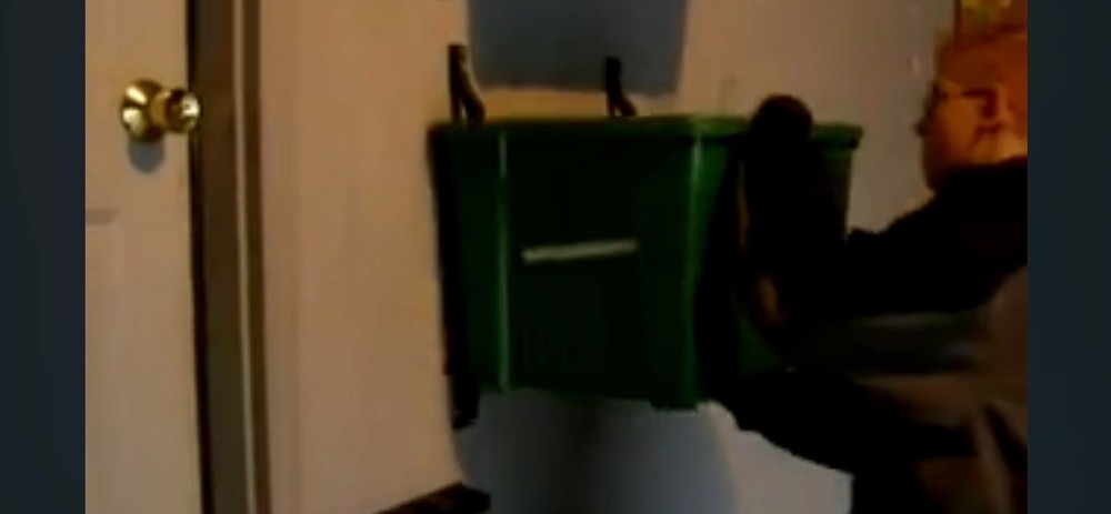 Set of 4 Bin Hangers recycling bin holders