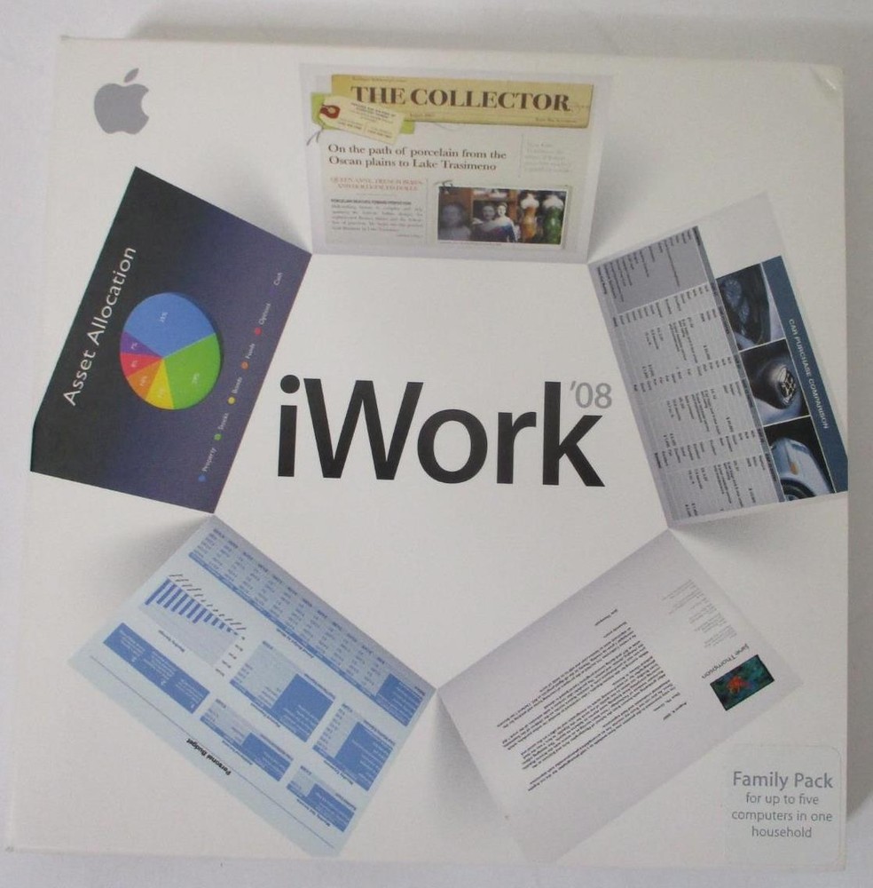 iWork 08 (2007 CD + Serial Numbers) Mac Version 8.0 Install Disc; Apple Software