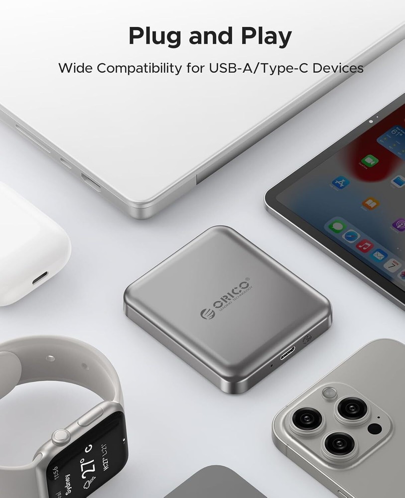ORICO 2TB Magnetic External SSD 2000MB/s Portable Solid State Drive 4K ProRes