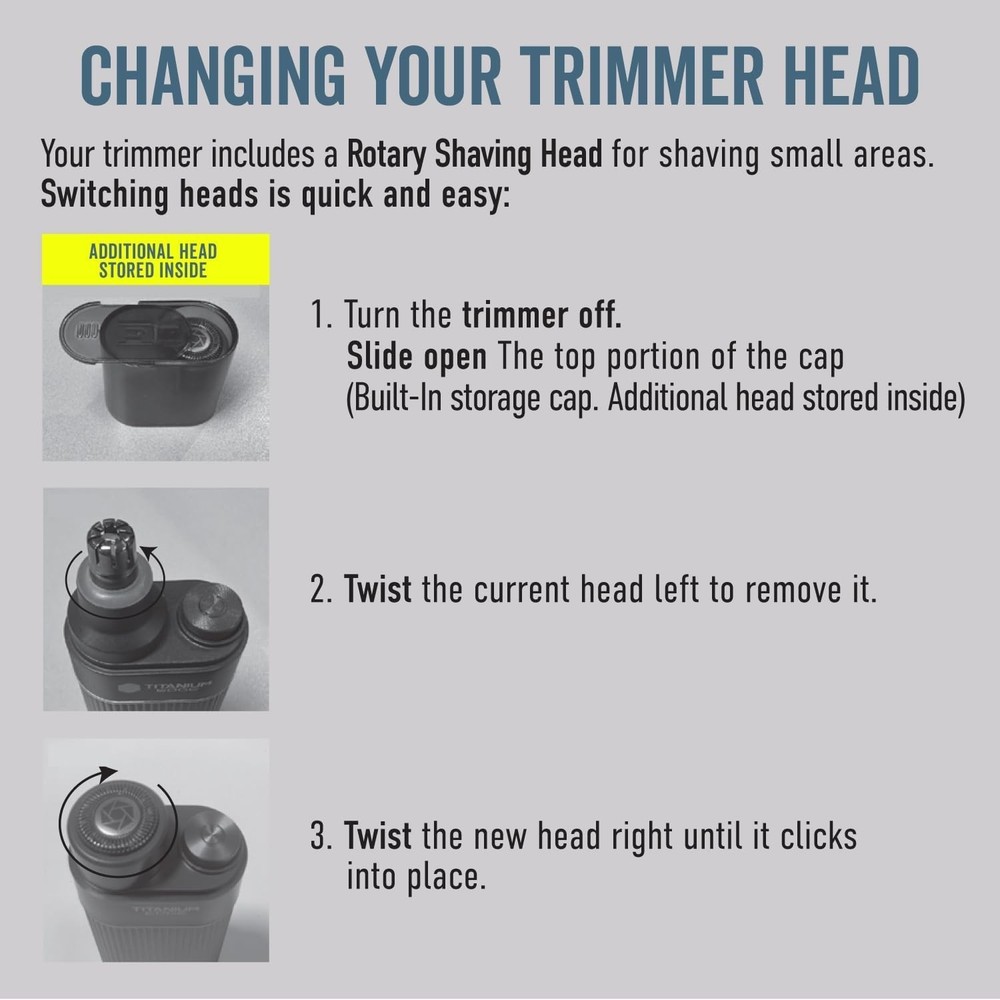 Professional Microtouch Titanium Edge Ear Nose Trimmer Precision Grooming Tool