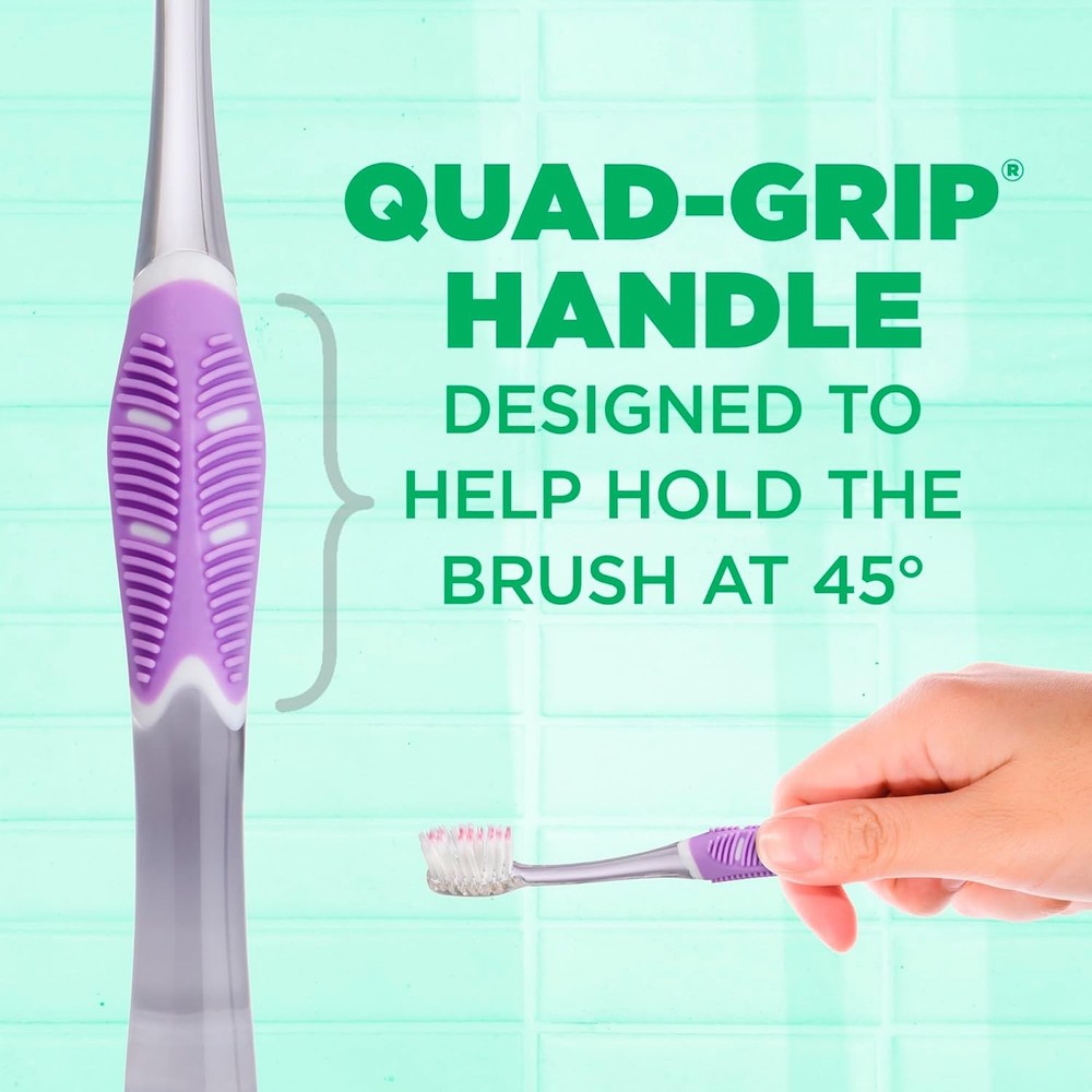GUM Technique Deep Clean Sensitive Toothbrush, Compact 1 Count (Pack of 12)