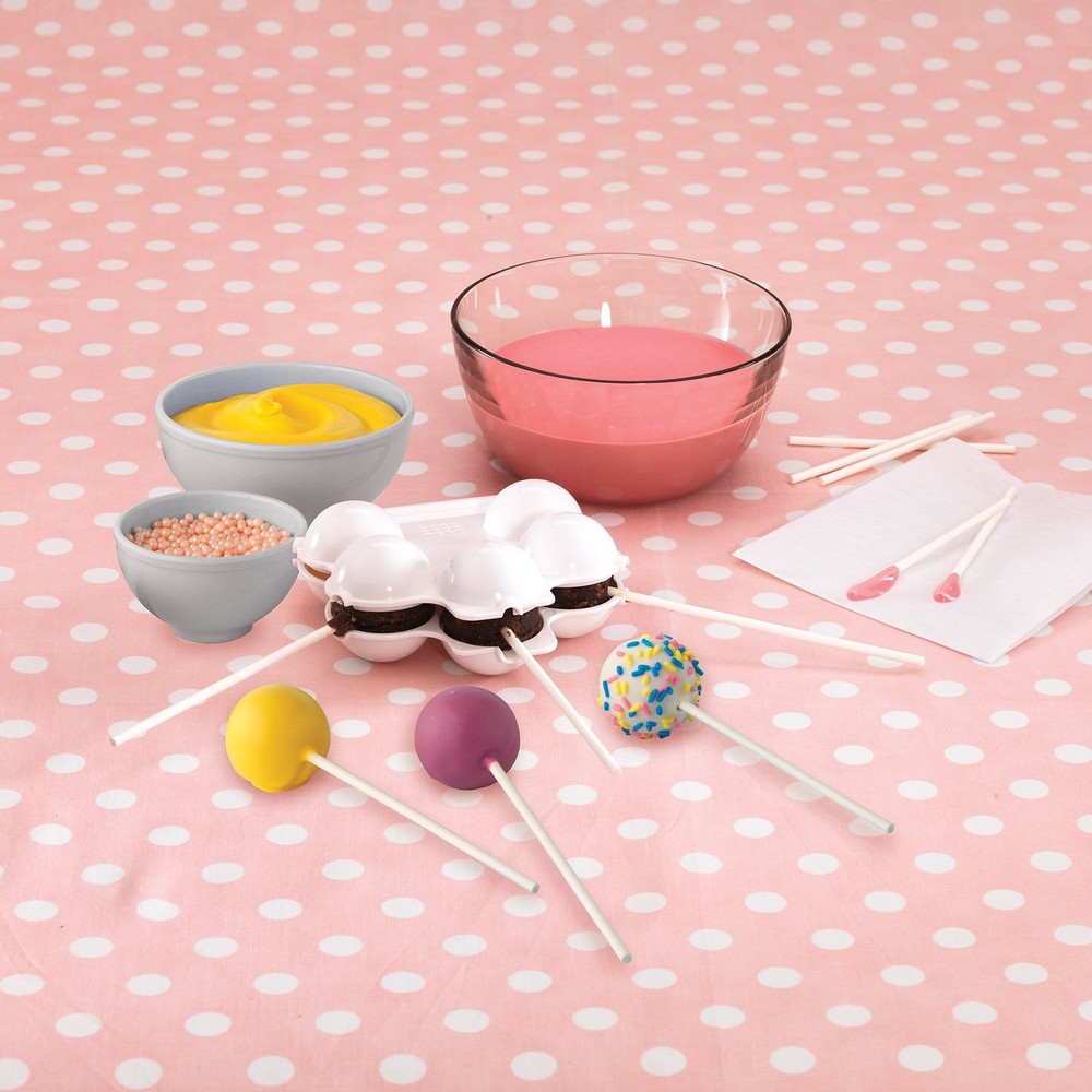 Sweet Creations 100 Count Reusable Plastic Cake Pop Sticks White