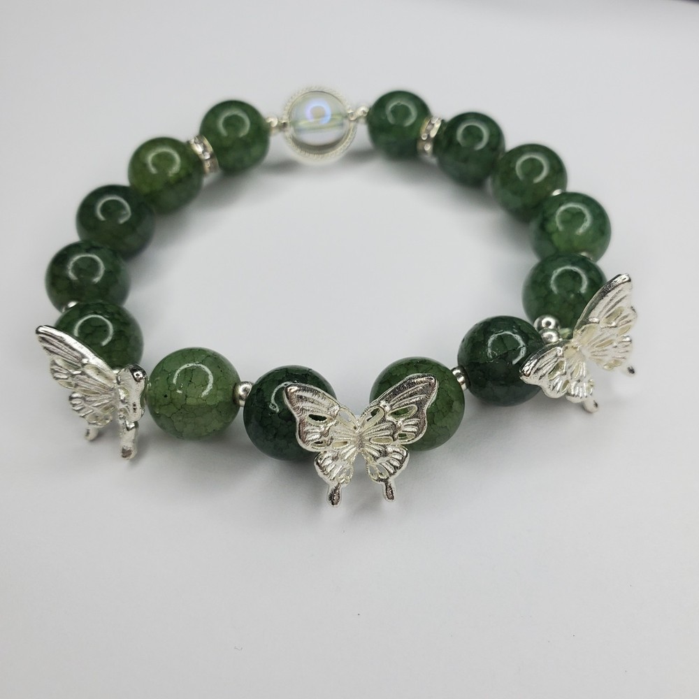 Hand crafted artisan unique gemstone bracelet