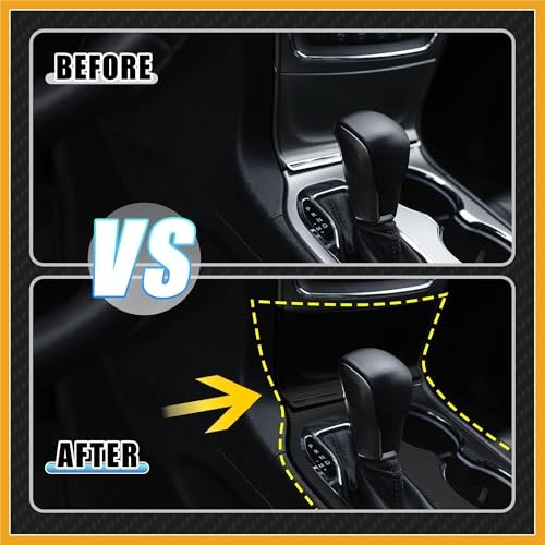 Carbon Fiber Pattern Car Interior Center Console Gear Shift Frame Panel Cover