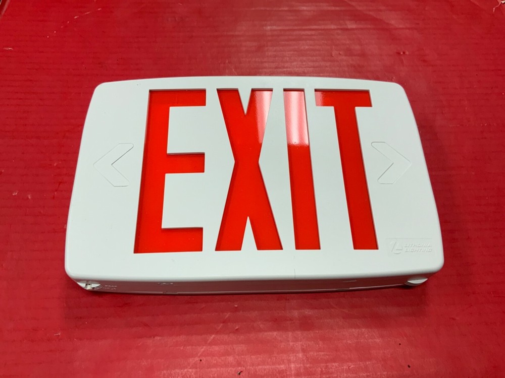 Lithonia Lighting LED Exit Sign With Battery