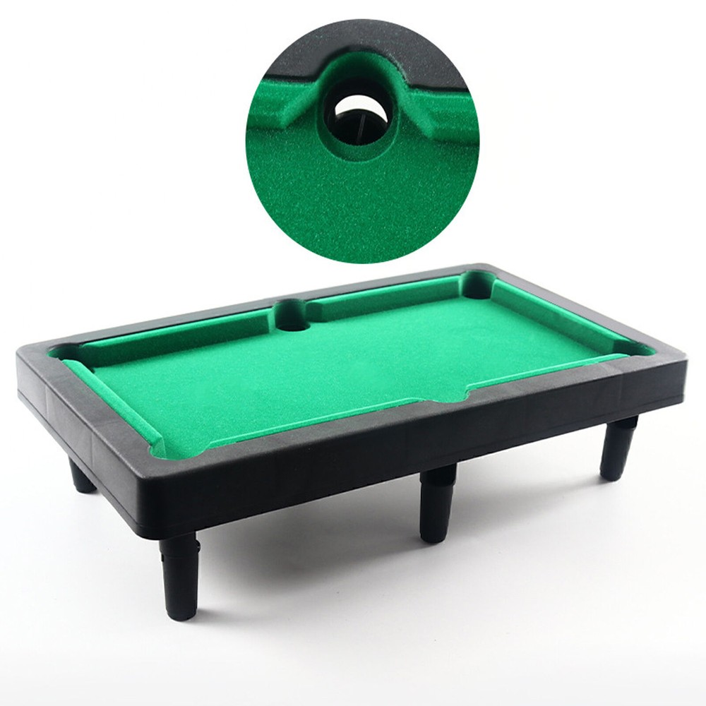 Mini Pool Table Interactive Simulation Miniature Billiard Pool Game Set