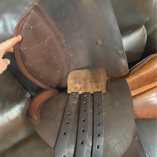 17” Pessoa Close Contact Jumping Saddle- Medium Tree