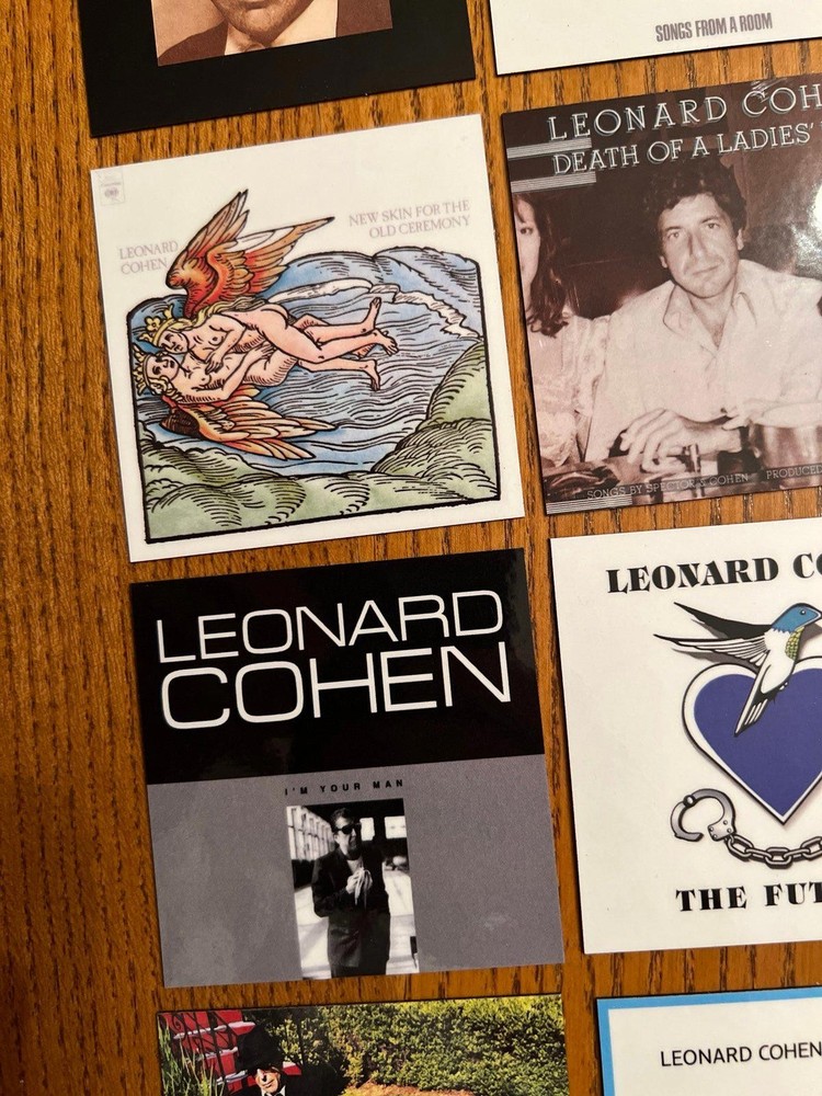Leonard Cohen fridge magnets