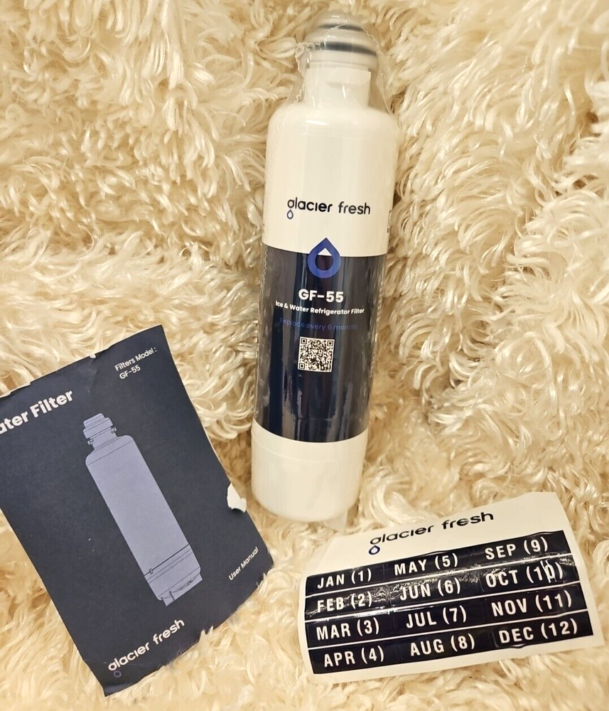 GLACIER FRESH Ice & Water Refrigerator Filter GF-55 SEALED!
