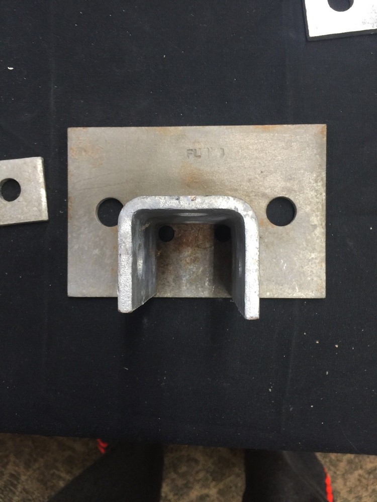 2- NEW - POWERSTRUT POST BASE, 2 hole FREEE SHIPPPPING