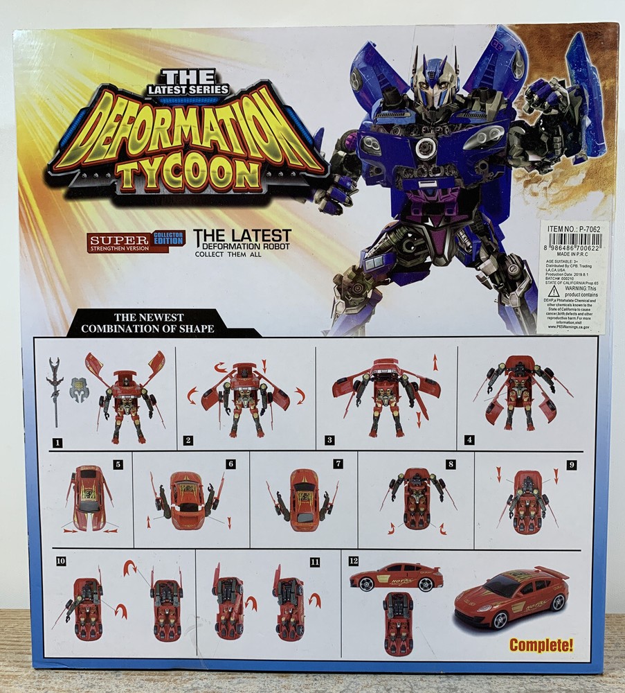 The Latest Series Deformation Tycoon Blue & Black 10”