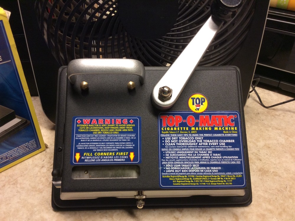 Preowned Top-O-Matic Cigarette Rolling Machine 100mm size only