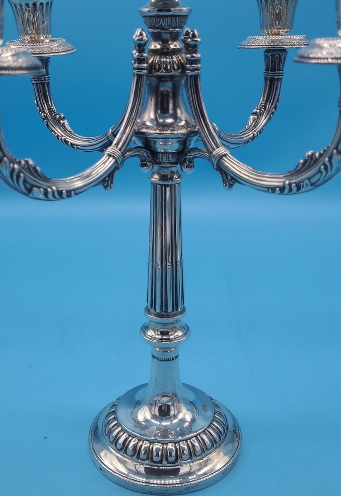 ITALIAN SILVER 5 LIGHT CANDELABRA