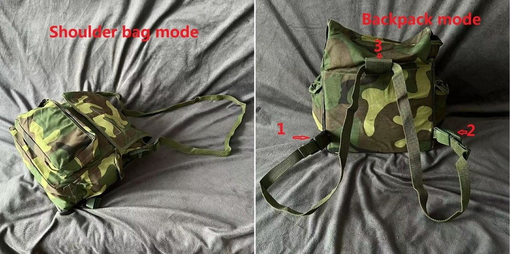 Chinese Army Type 91 Training Bag , Military Issue PLA Shoulder Bag & Backpack