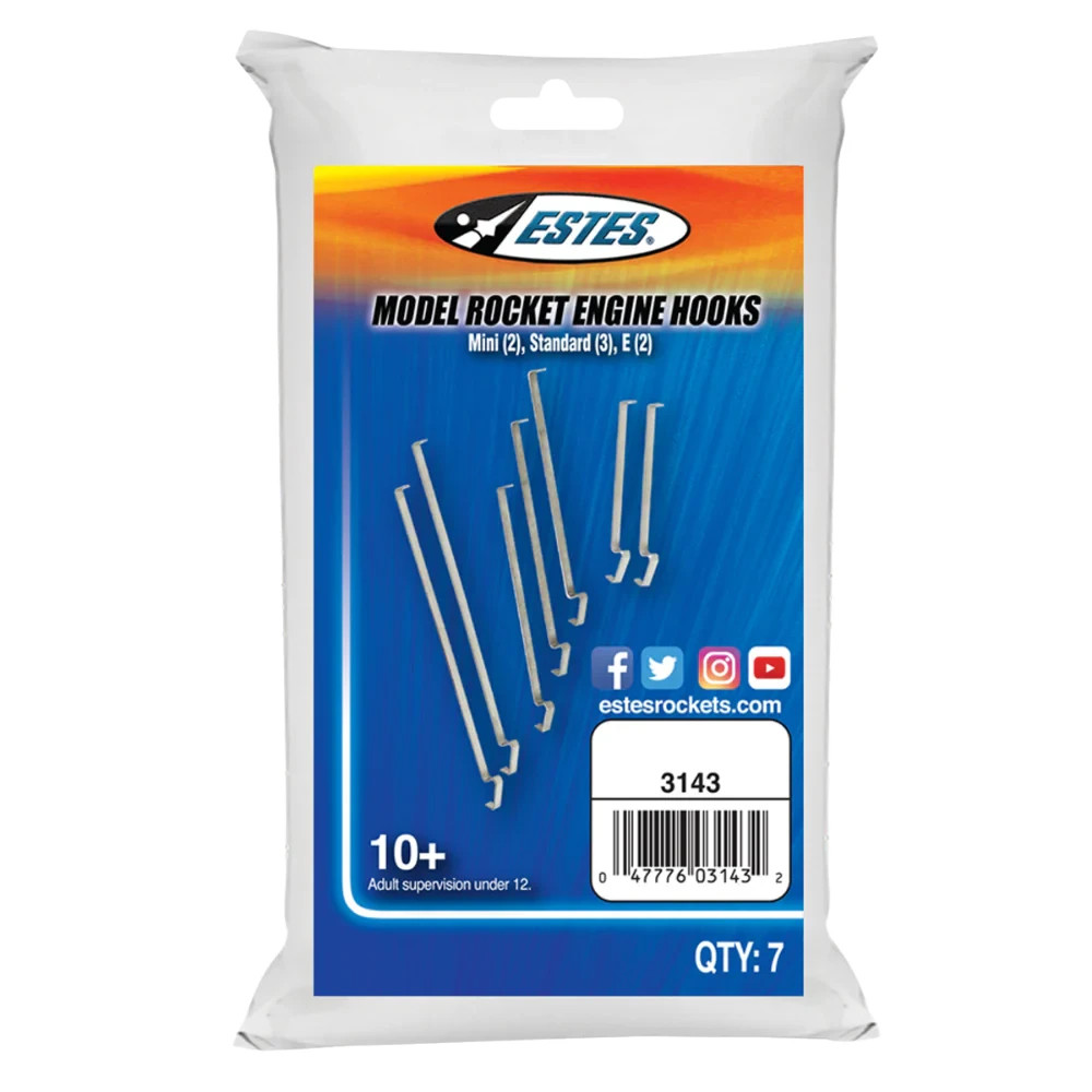 EST3143 Estes Model Rocket Engine Hooks -NEW!