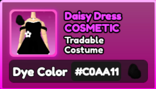 World Zero WZ - COSMETICS - #C0AA11 (COAL) - COSTUME
