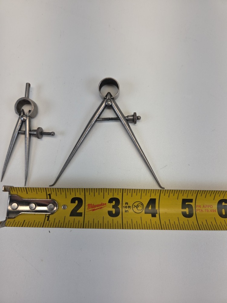 Vintage Lufkin Spring Inside Caliper And Divider