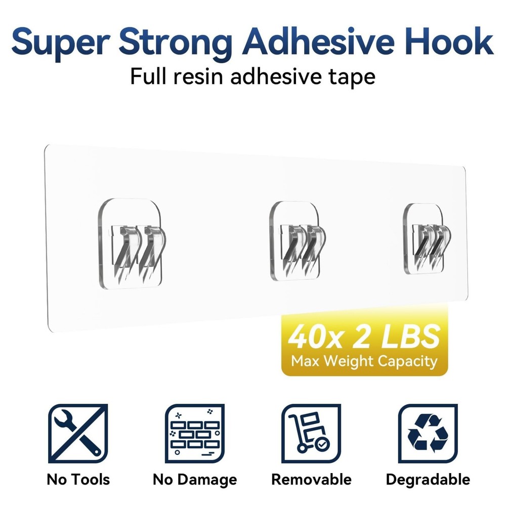 YASONIC Adhesive Shower Caddy Rustproof Shelf No Drill Black