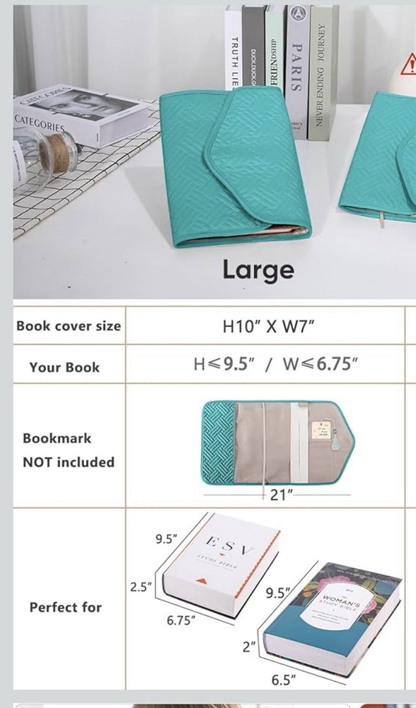 Reusable Book Cover with Magnet Closure