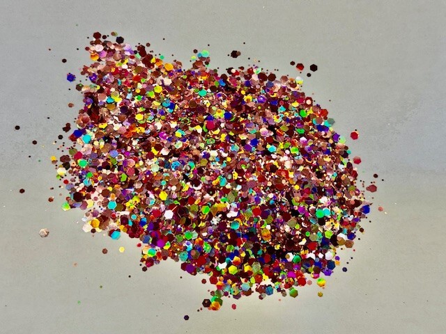 "Elegance" Rose Gold Chunky Glitter Mix