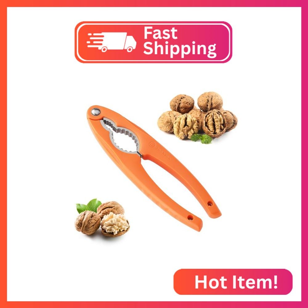 NutCracker, Stainless Steel Nut Crackers for All Nuts, Heavy Duty Nutcracker Too