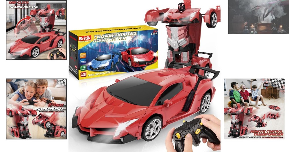 Exciting 360° Rotating Transform Remote Control Car for Kids - Perfect Gift