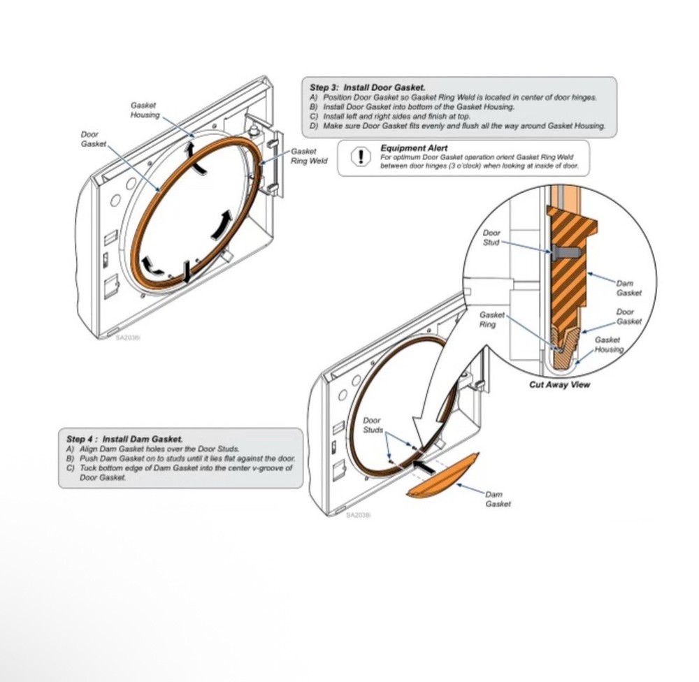 Midmark M9 Door Gasket Compatible Replacement - Same Day Shipping