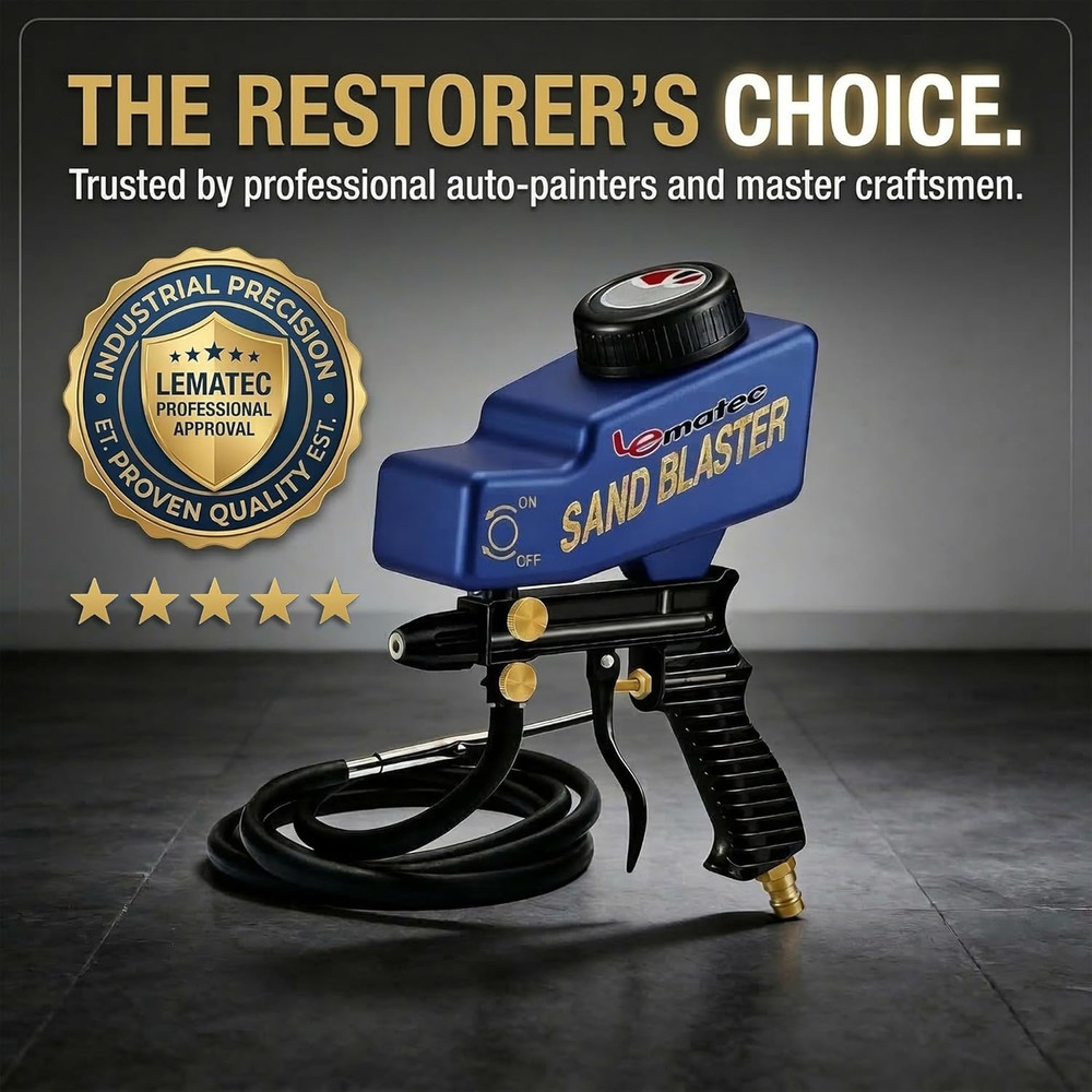 Sand Blaster Gun Kit – Portable Sandblaster for Air Compressor – Rust Removal &