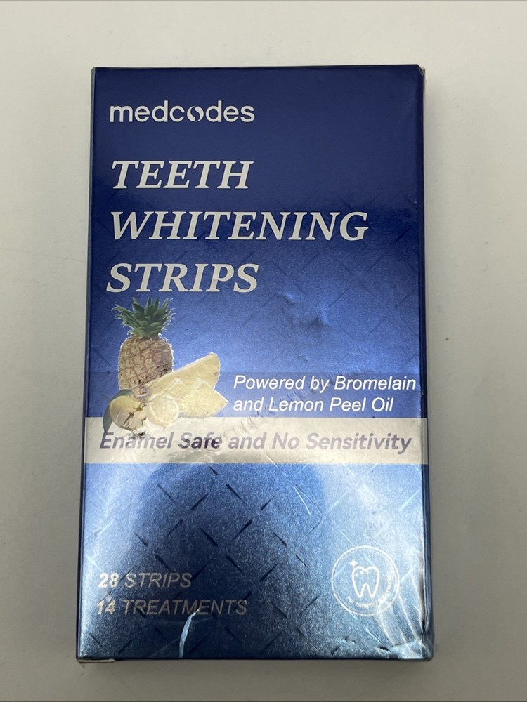 Medcodes Teeth Whitening Strips Enamel Safe No Sensitivity 28 Strips