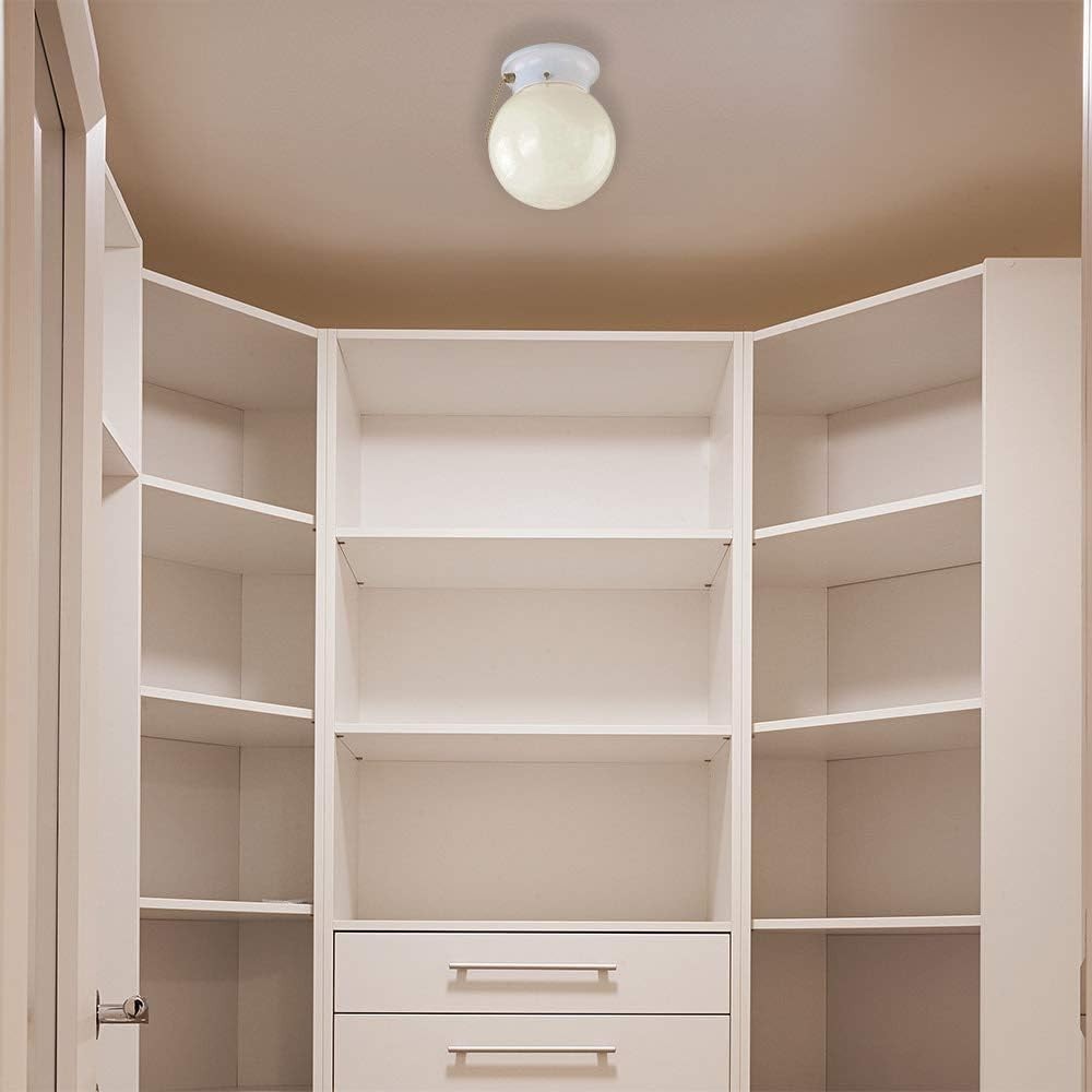 Millbridge Globe 6 Inch Diameter Indoor Ceiling Light Fixture with Pull Chain...