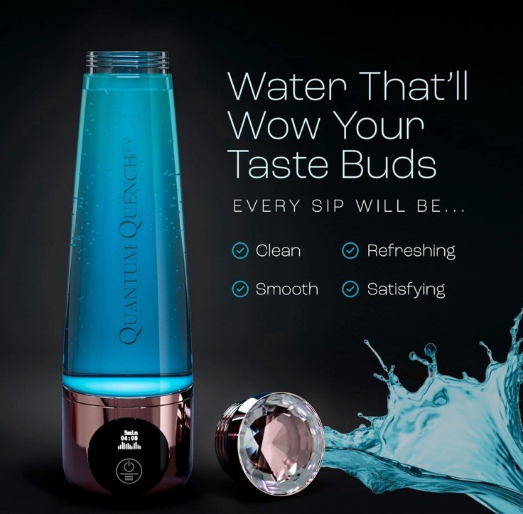 Quantum Quench Hydrogen Electronic Water bottle - NEW H2 Model 280mL