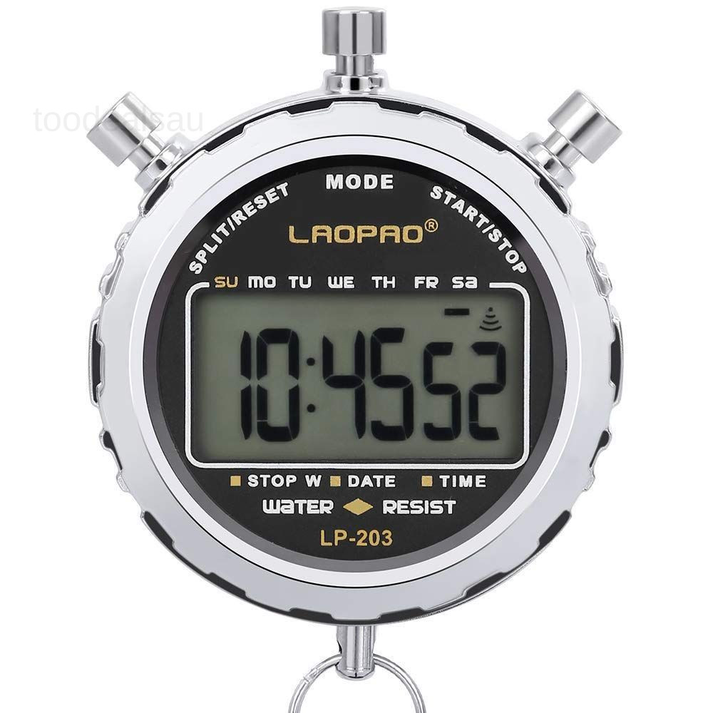 Stopwatch,1/100th Second Clock Daily Rainproof Digital Timer for Xj-203