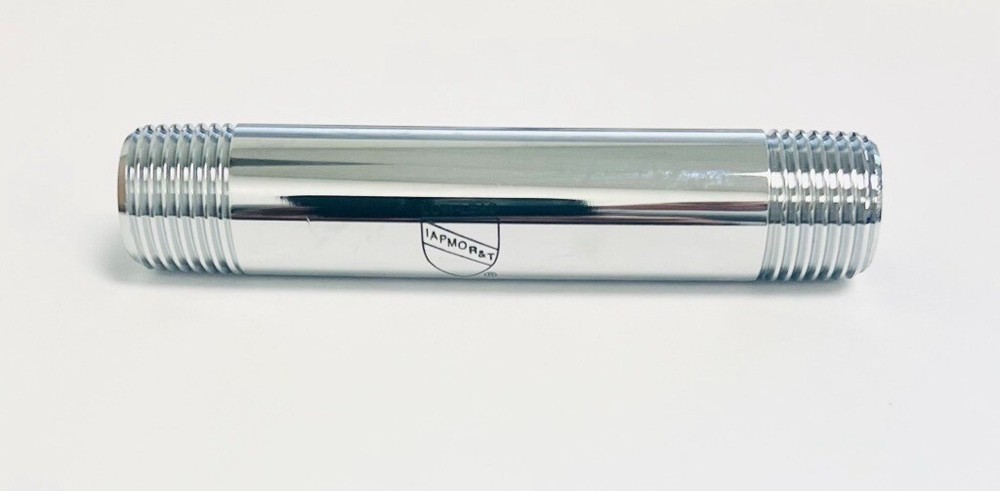 LF 1/2"x4" Chrome Plated Brass Pipe Nipple